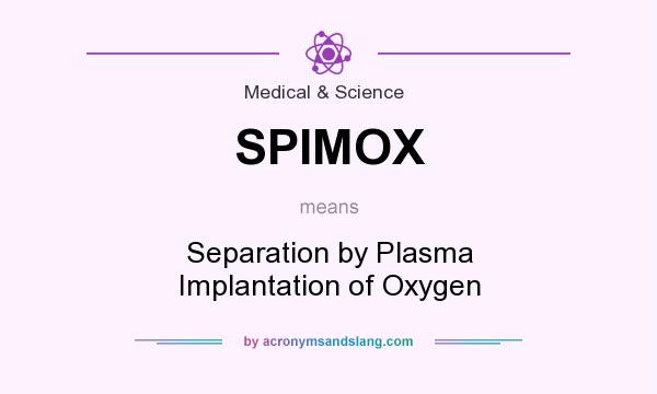 What does SPIMOX mean? It stands for Separation by Plasma Implantation of Oxygen