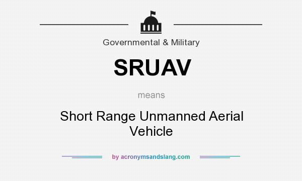 What does SRUAV mean? It stands for Short Range Unmanned Aerial Vehicle