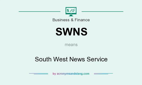 What does SWNS mean? It stands for South West News Service