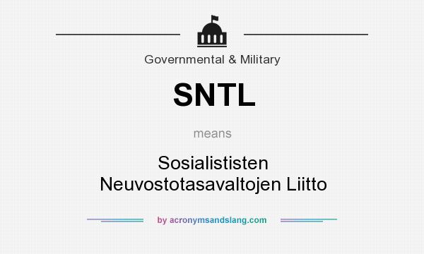 What does SNTL mean? It stands for Sosialististen Neuvostotasavaltojen Liitto