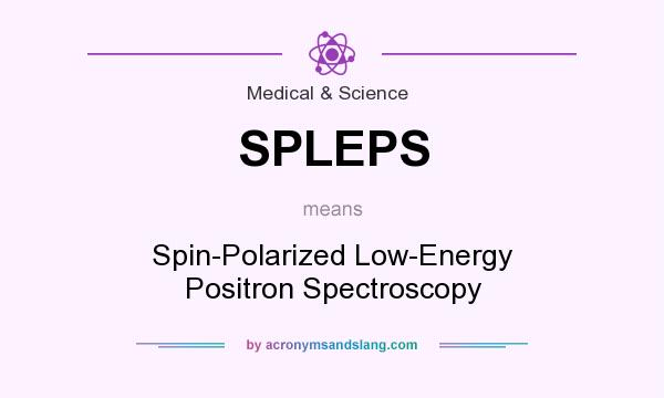 What does SPLEPS mean? It stands for Spin-Polarized Low-Energy Positron Spectroscopy