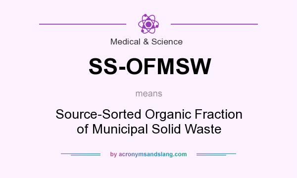 What does SS-OFMSW mean? It stands for Source-Sorted Organic Fraction of Municipal Solid Waste