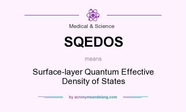 What does SQEDOS mean? It stands for Surface-layer Quantum Effective Density of States