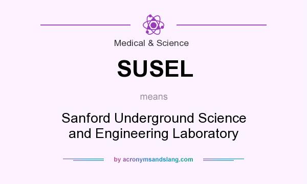 What does SUSEL mean? It stands for Sanford Underground Science and Engineering Laboratory