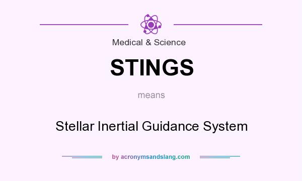 What does STINGS mean? It stands for Stellar Inertial Guidance System