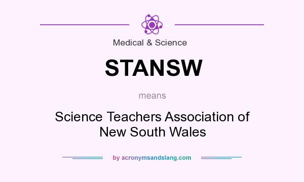 What does STANSW mean? It stands for Science Teachers Association of New South Wales