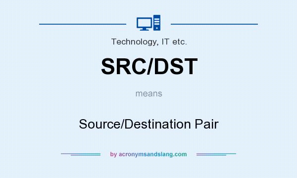 What does SRC/DST mean? It stands for Source/Destination Pair