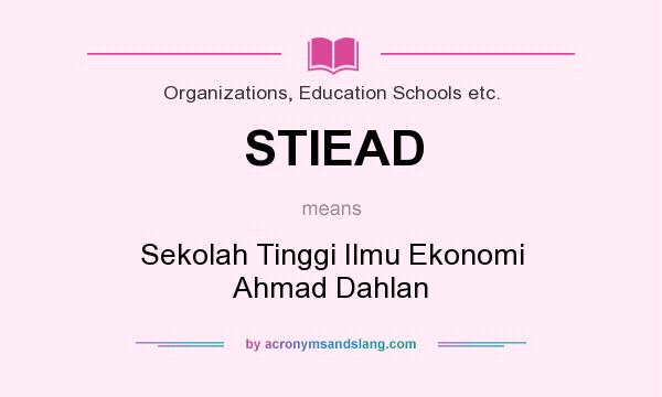 What does STIEAD mean? It stands for Sekolah Tinggi Ilmu Ekonomi Ahmad Dahlan