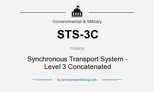 What does STS-3C mean? It stands for Synchronous Transport System - Level 3 Concatenated