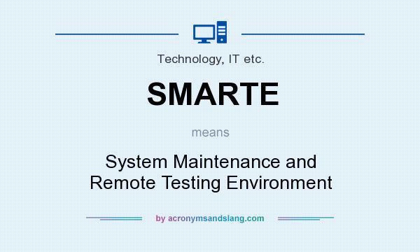 What does SMARTE mean? It stands for System Maintenance and Remote Testing Environment