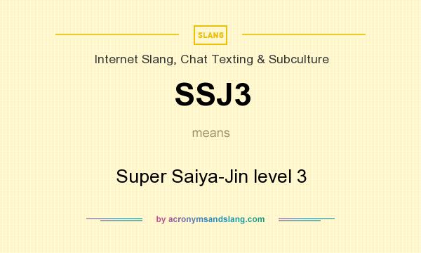What does SSJ3 mean? It stands for Super Saiya-Jin level 3