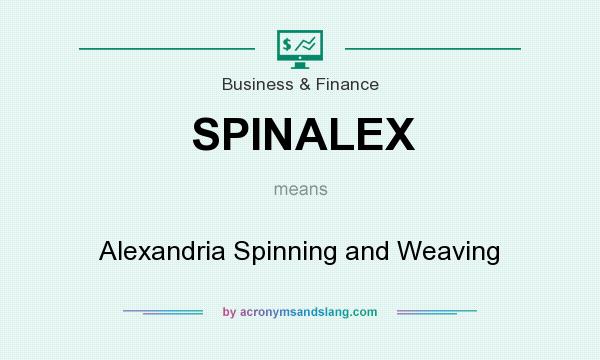 What does SPINALEX mean? It stands for Alexandria Spinning and Weaving