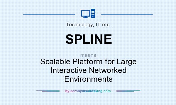 What does SPLINE mean? It stands for Scalable Platform for Large Interactive Networked Environments