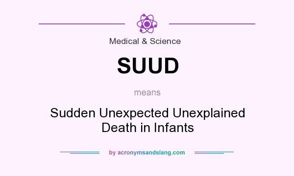 What does SUUD mean? It stands for Sudden Unexpected Unexplained Death in Infants