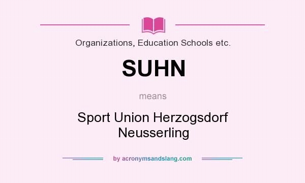 What does SUHN mean? It stands for Sport Union Herzogsdorf Neusserling