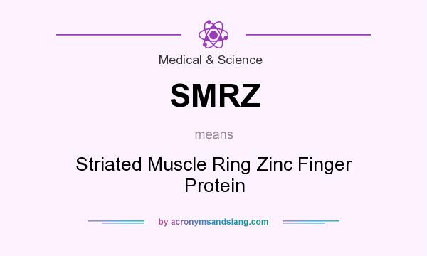 What does SMRZ mean? It stands for Striated Muscle Ring Zinc Finger Protein