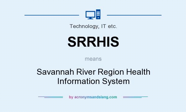 What does SRRHIS mean? It stands for Savannah River Region Health Information System