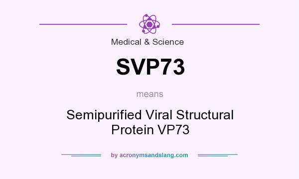 What does SVP73 mean? It stands for Semipurified Viral Structural Protein VP73