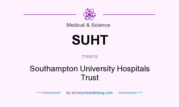 What does SUHT mean? It stands for Southampton University Hospitals Trust