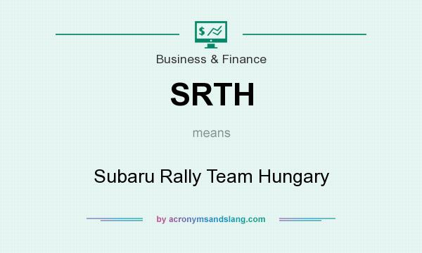 What does SRTH mean? It stands for Subaru Rally Team Hungary