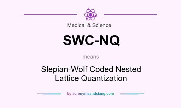 What does SWC-NQ mean? It stands for Slepian-Wolf Coded Nested Lattice Quantization