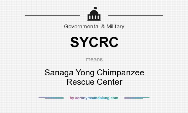 What does SYCRC mean? It stands for Sanaga Yong Chimpanzee Rescue Center
