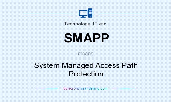 What does SMAPP mean? It stands for System Managed Access Path Protection
