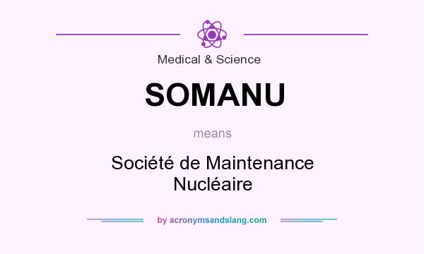 What does SOMANU mean? It stands for Société de Maintenance Nucléaire
