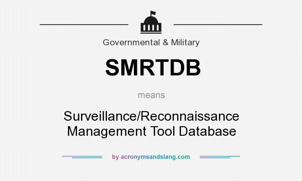 What does SMRTDB mean? It stands for Surveillance/Reconnaissance Management Tool Database