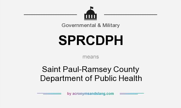 What does SPRCDPH mean? It stands for Saint Paul-Ramsey County Department of Public Health