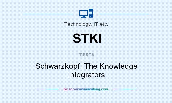 What does STKI mean? It stands for Schwarzkopf, The Knowledge Integrators