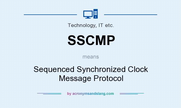 What does SSCMP mean? It stands for Sequenced Synchronized Clock Message Protocol