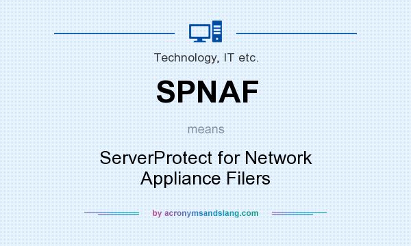 What does SPNAF mean? It stands for ServerProtect for Network Appliance Filers