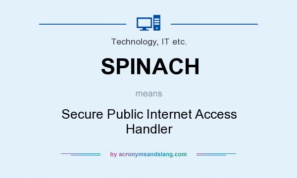 What does SPINACH mean? It stands for Secure Public Internet Access Handler