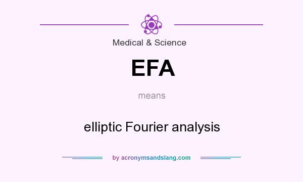 What does EFA mean? It stands for elliptic Fourier analysis