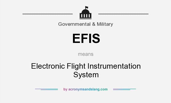 What does EFIS mean? It stands for Electronic Flight Instrumentation System