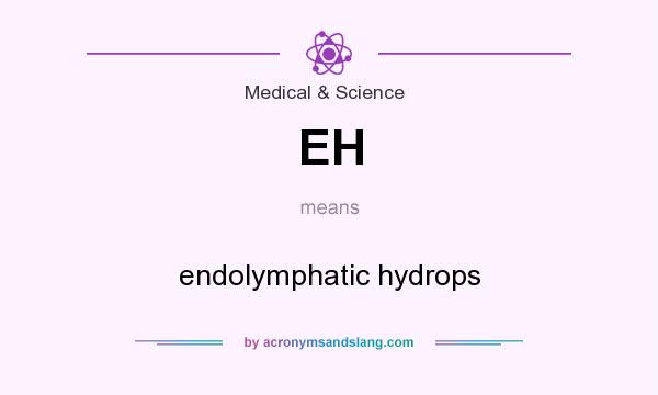What does EH mean? It stands for endolymphatic hydrops