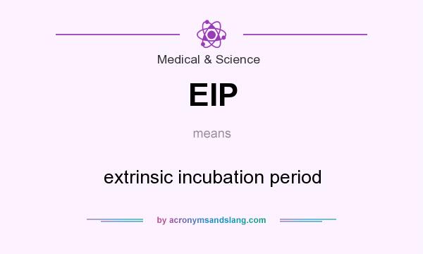What does EIP mean? It stands for extrinsic incubation period