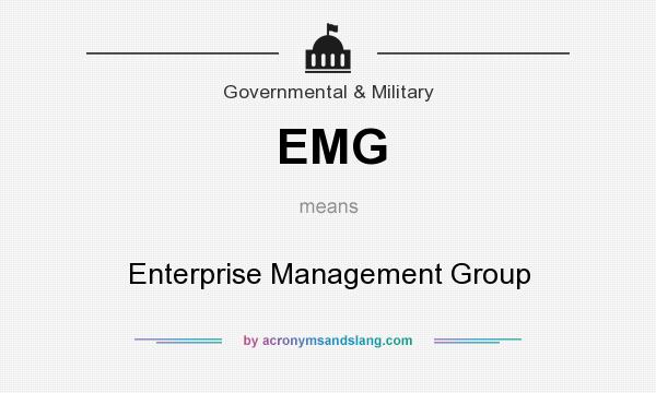 What does EMG mean? It stands for Enterprise Management Group