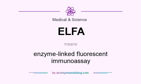 What does ELFA mean? It stands for enzyme-linked fluorescent immunoassay