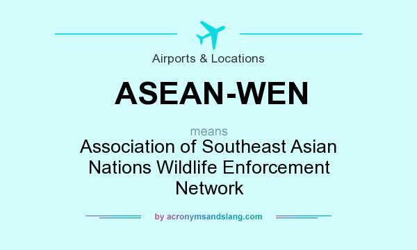 What does ASEAN-WEN mean? It stands for Association of Southeast Asian Nations Wildlife Enforcement Network