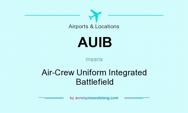 What does AUIB mean? It stands for Air-Crew Uniform Integrated Battlefield
