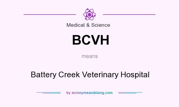 What does BCVH mean? It stands for Battery Creek Veterinary Hospital