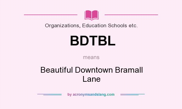 What does BDTBL mean? It stands for Beautiful Downtown Bramall Lane