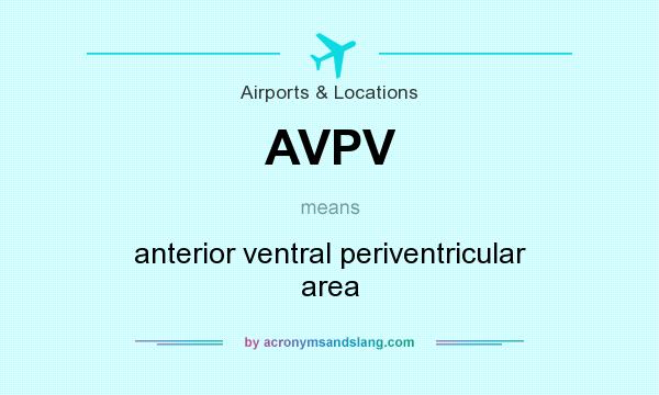 What does AVPV mean? It stands for anterior ventral periventricular area