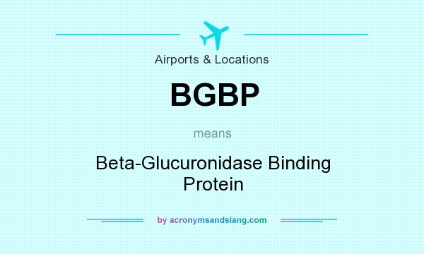 What does BGBP mean? It stands for Beta-Glucuronidase Binding Protein