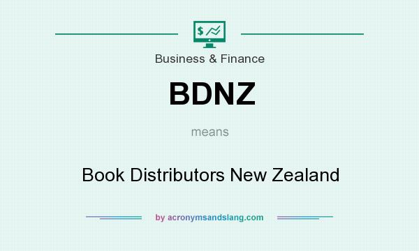 What does BDNZ mean? It stands for Book Distributors New Zealand