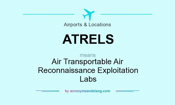 What does ATRELS mean? It stands for Air Transportable Air Reconnaissance Exploitation Labs