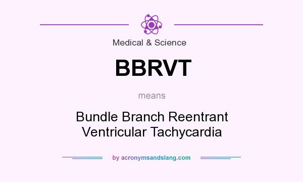 What does BBRVT mean? It stands for Bundle Branch Reentrant Ventricular Tachycardia