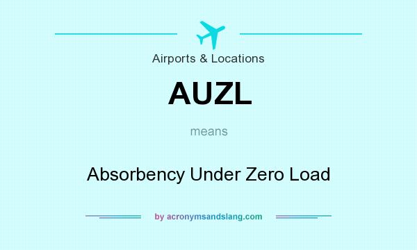 What does AUZL mean? It stands for Absorbency Under Zero Load